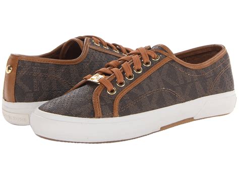 michael kors shoes browns|michael kors brown sneakers women.